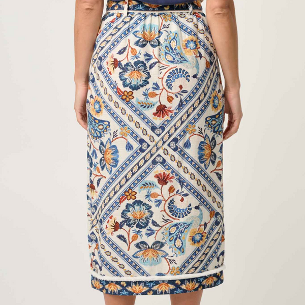 Zenobia Prinyted Fringe Skirt / Petinos Floros