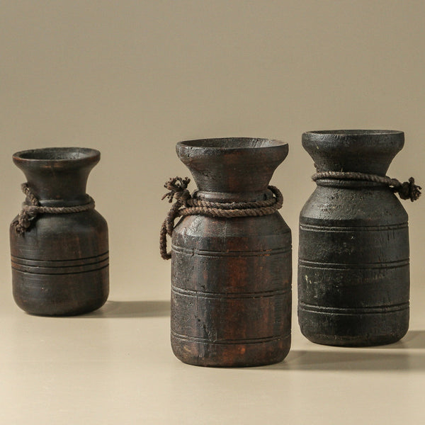 Vintage Indian Decorative Pot / Tall