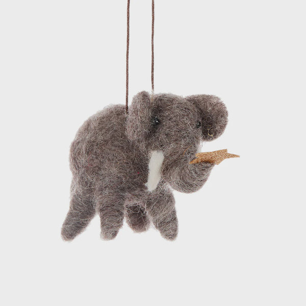 Wool Elephant with Star