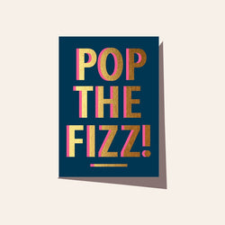 Pop The Fizz Card / Navy