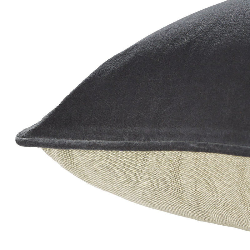 Classic Velvet Cushion / Forest Grey