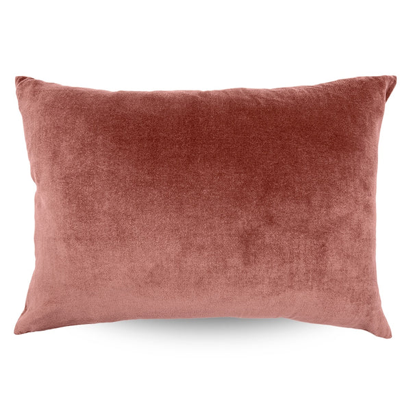 Classic Rectangle Velvet Cushion / Rouge