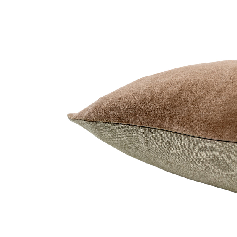 Classic Rectangle Velvet Cushion / Mink