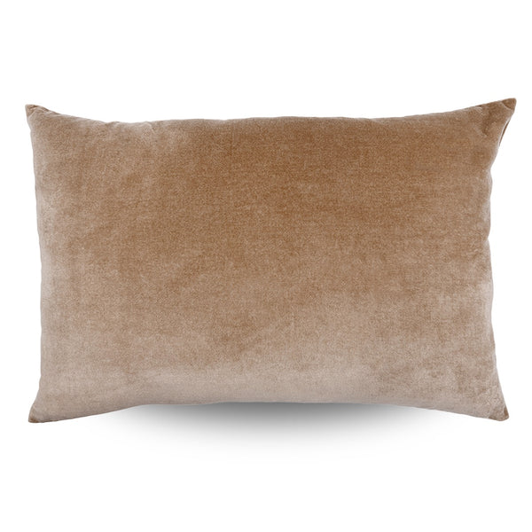 Classic Rectangle Velvet Cushion / Mink