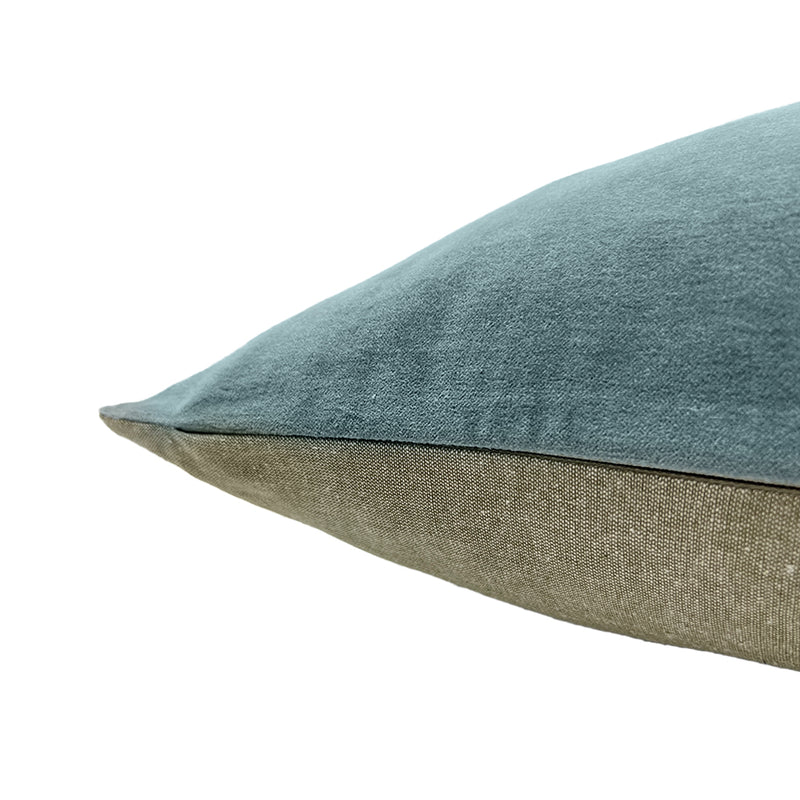 Classic Rectangle Velvet Cushion / Sky