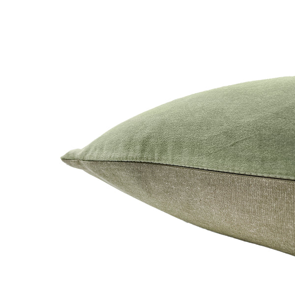 Classic Rectangle Velvet Cushion / Pistachio