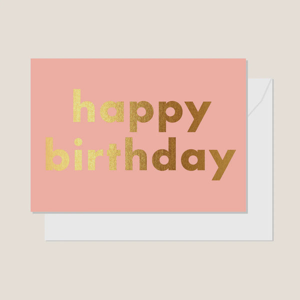 Birthday Card / Peach Spritz