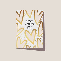 Wedding Day Card / Hearts