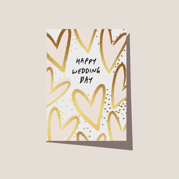 Wedding Day Card / Hearts