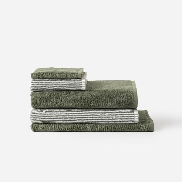Classic Cotton Face Cloth / Olive