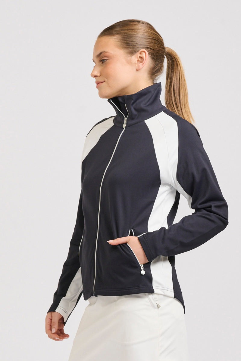 Court Jacket / French Navy + Club White