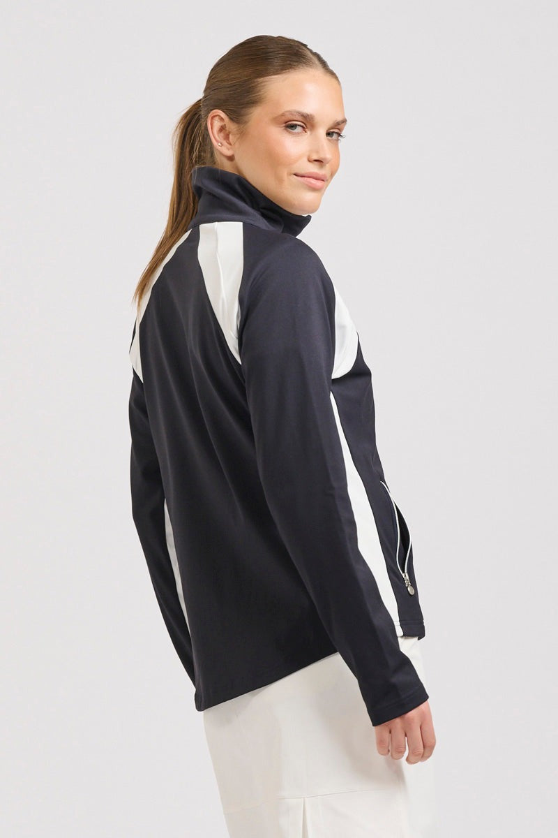 Court Jacket / French Navy + Club White