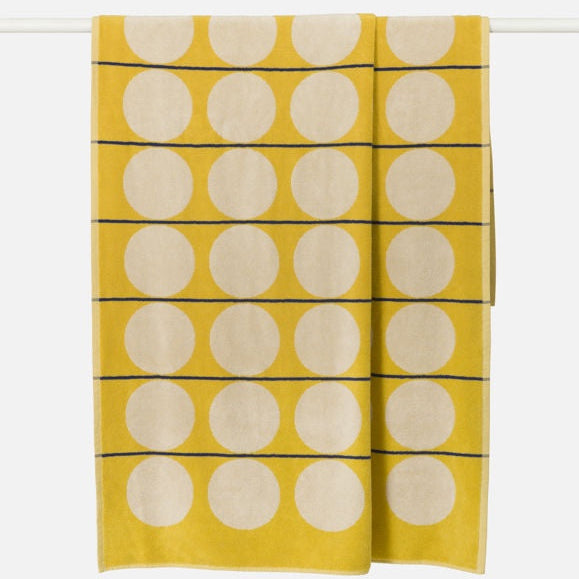 Abacus Beach Towel / Daffodil + Cream