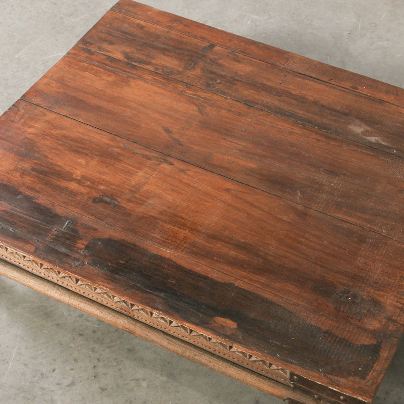 Vintage Indian Wooden Bajot