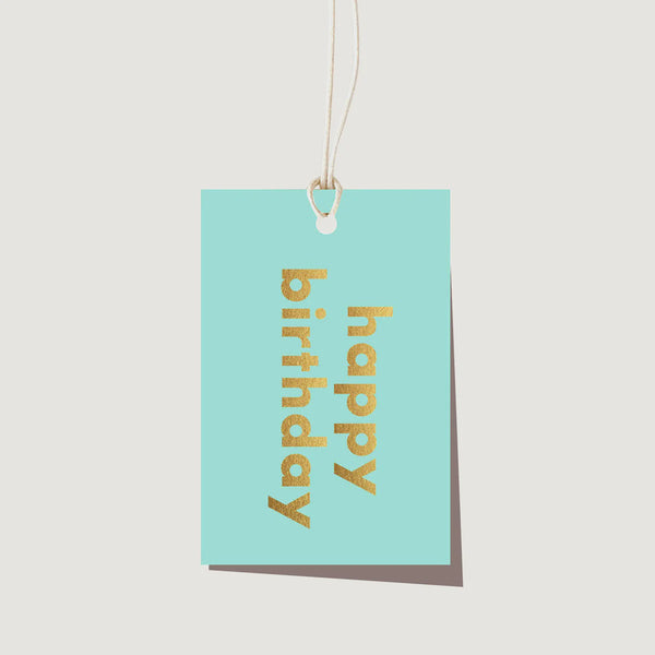 Birthday Tag / Aqua