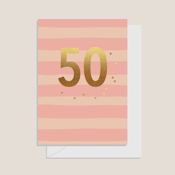 50th Stripe Card / Dusk