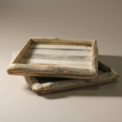 Vintage Indian Tray / Bleached