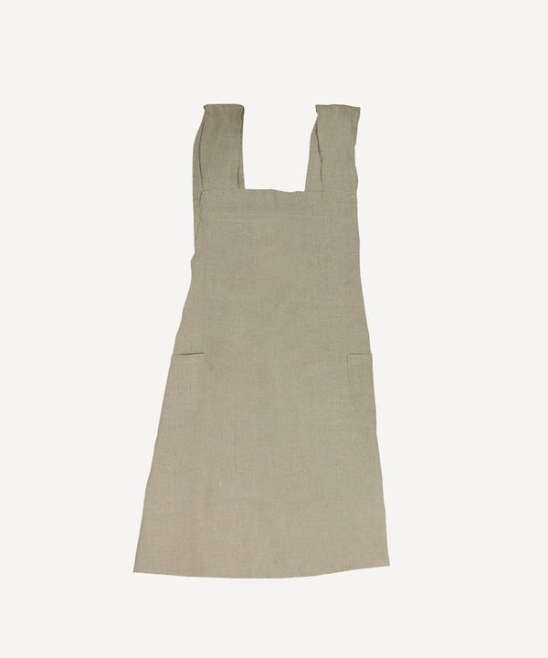 Cross Back Apron / Natural