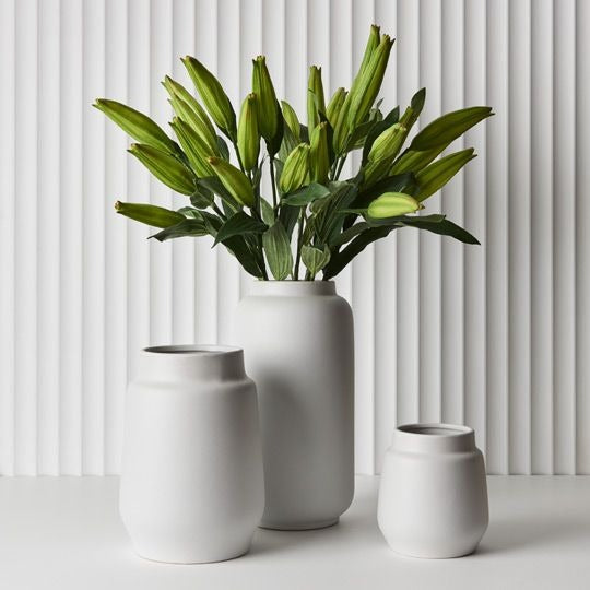 Paquita Vase / White 18 x 16.5cm
