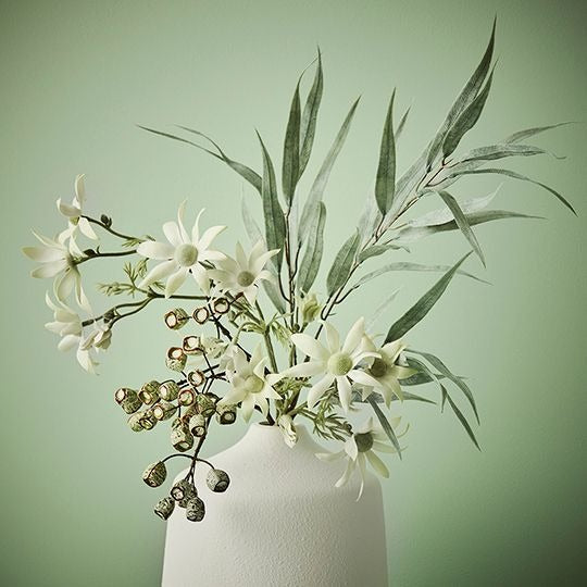 Eucalyptus Long Leaf Spray 78cm / Grey Green