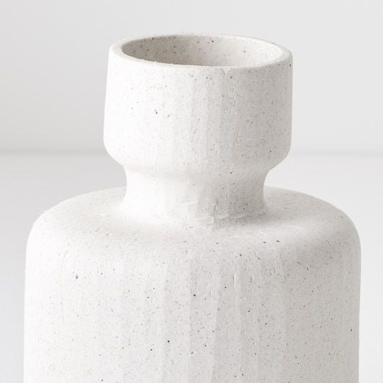 Alena Vase 16cm / White Chalk