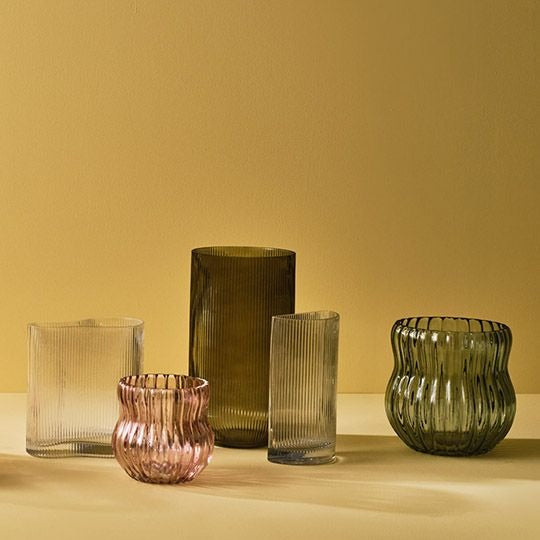Ripple Bell Vase 30cm / Olive