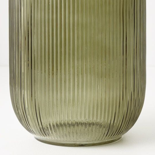 Ripple Bell Vase 21cm / Olive
