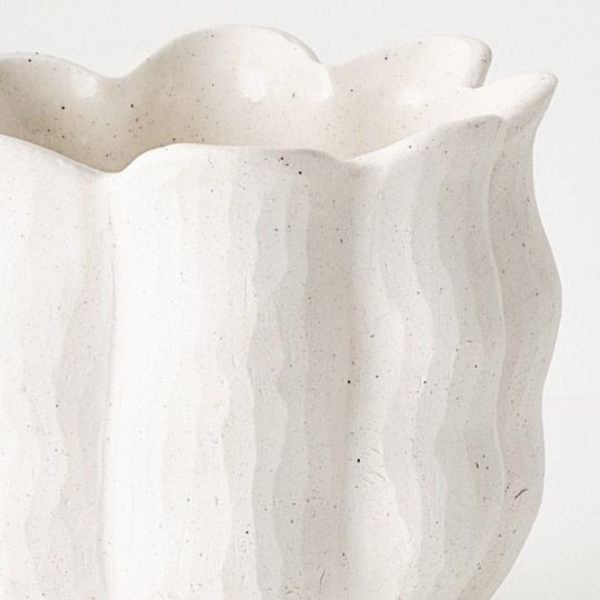 Oliva Pot 15cm / White