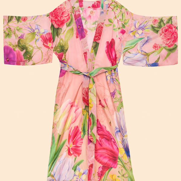 Floral Study Kimono Gown / Petal