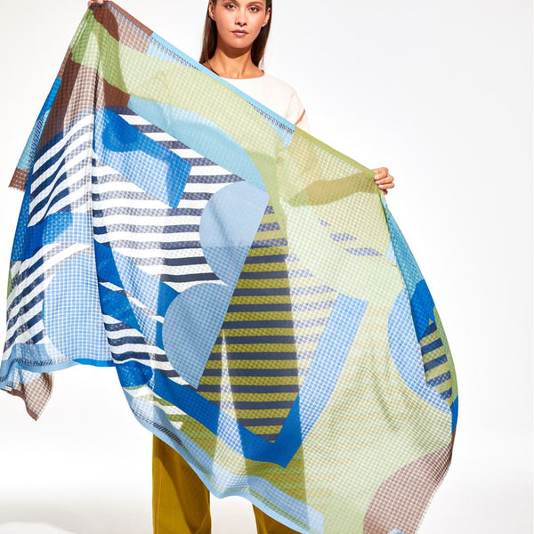 Carte Postale Scarf / Blue
