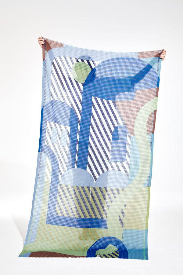 Carte Postale Scarf / Blue