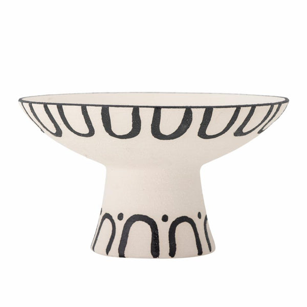 Mayotte Pedestal Bowl / Black