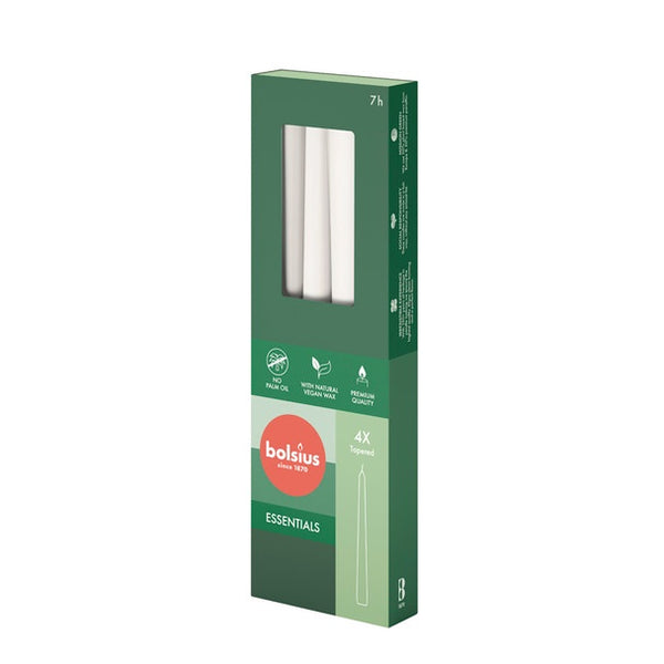 Essential Tapered Candles Box 4 / White