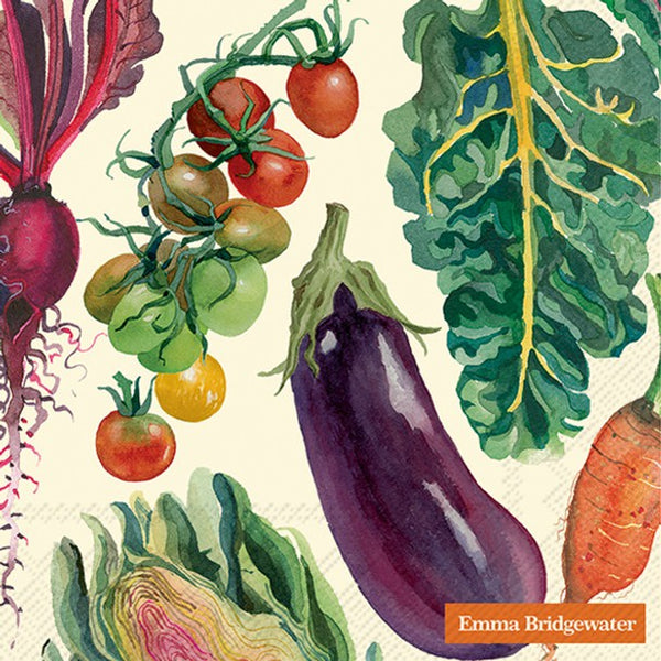 Lunch Napkins / Emma Bridgewater Vegetable Garden Cream