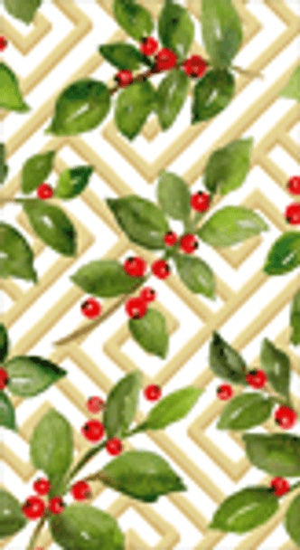 Guest Towel Napkin / Holly + Fretwork