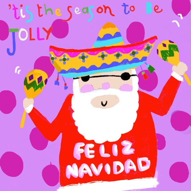 Jolly Santa Card