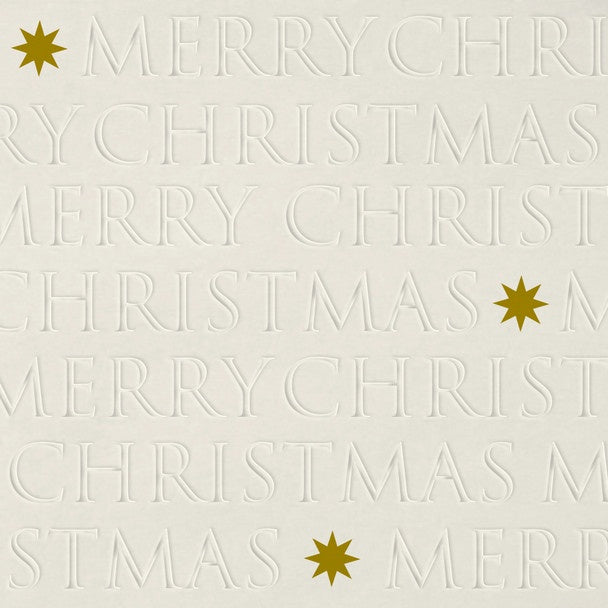 Lunch Napkins / Christmas Letters Cream