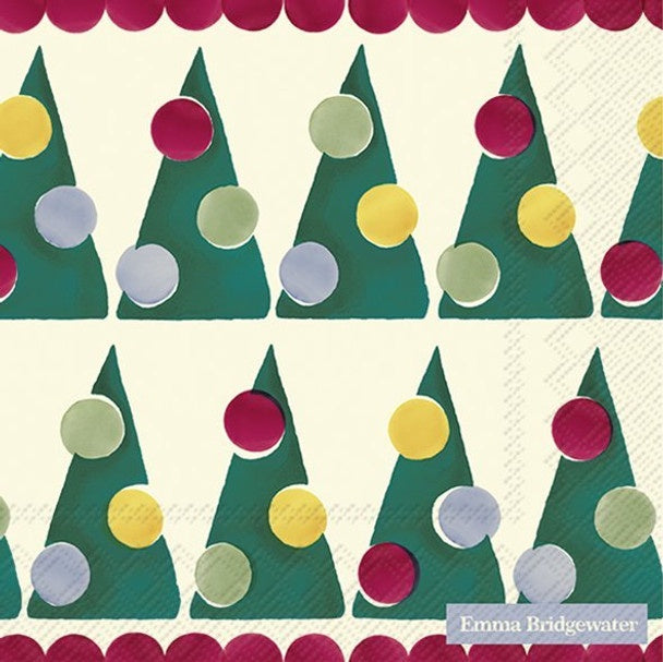 Lunch Napkins / Polka Trees Cream
