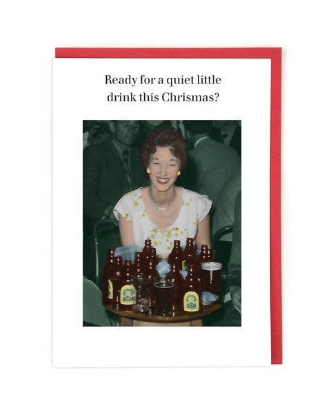 Quiet Little Drink Card