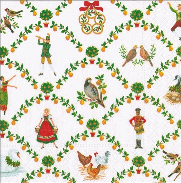 Cocktail Napkin / On the 12th Day