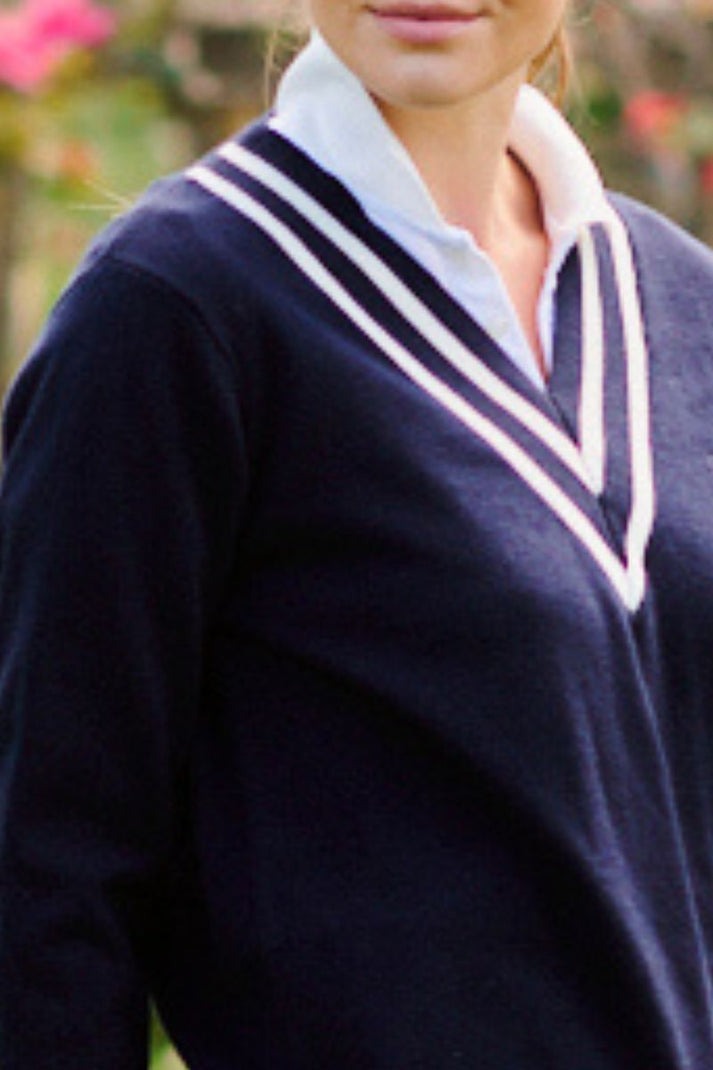 Kingston Sweater / French Navy Club White