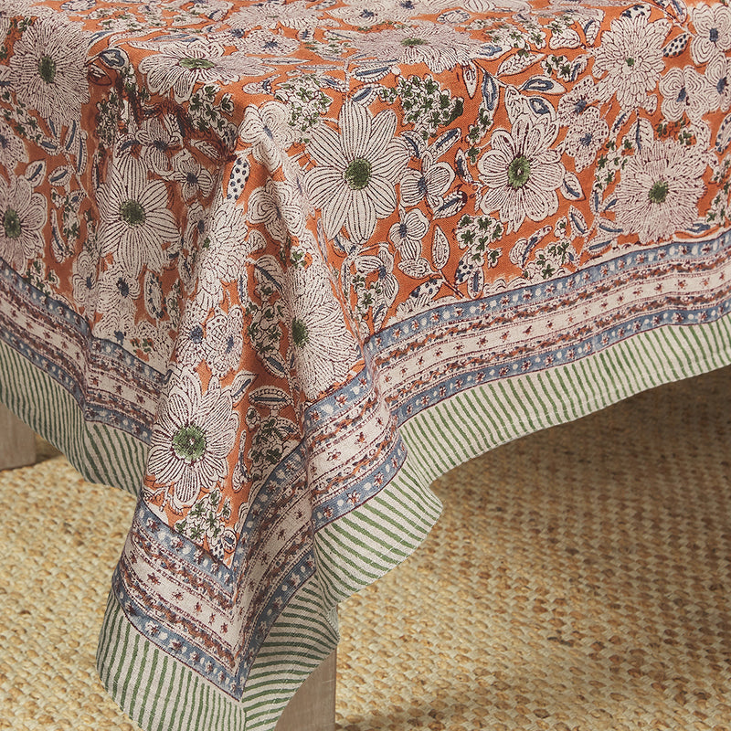 Blooming Tablecloth Large / Persimmon