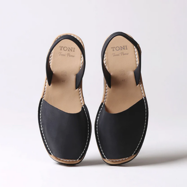 Mao Leather Sandal / Black