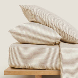 Fitted Sheet Queen / Olive Stripes