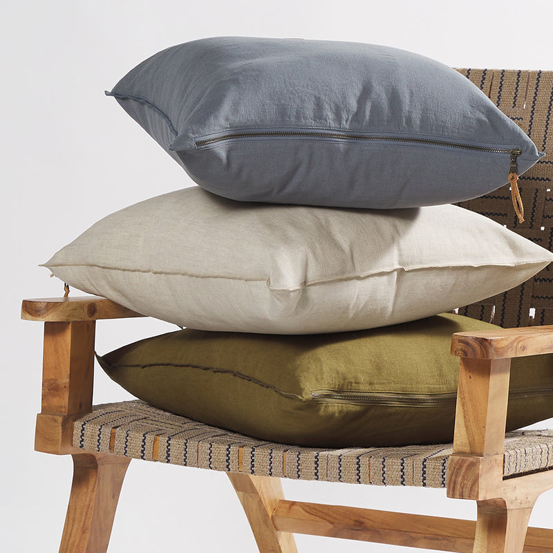 Panama Linden Cushion / Denim