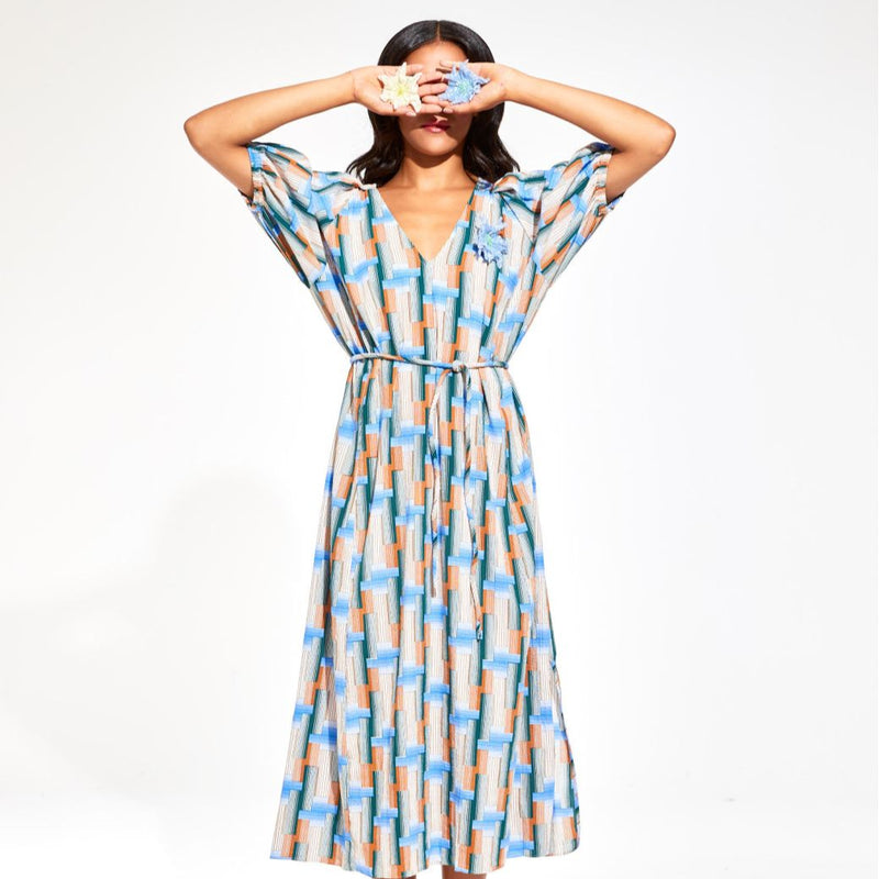 Alba Dress / Echo Blue