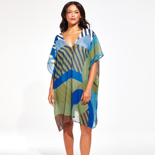 Elia Carte Kaftan Dress / Blue
