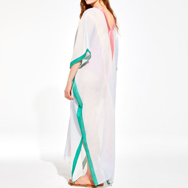 Hydra Spectre Long Kaftan Dress / Blue