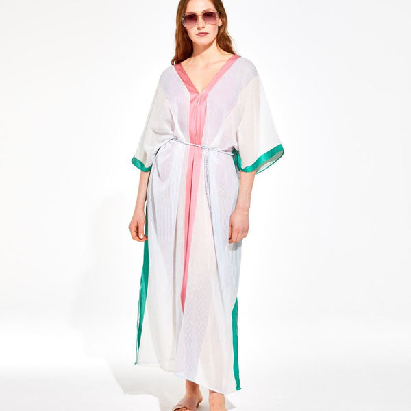 Hydra Spectre Long Kaftan Dress / Blue