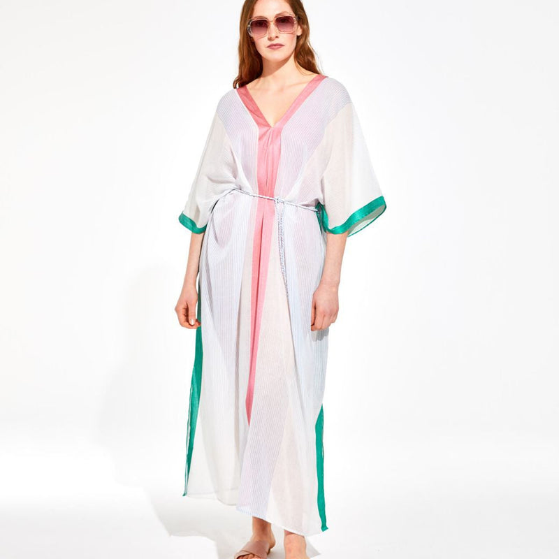 Hydra Spectre Long Kaftan Dress / Blue